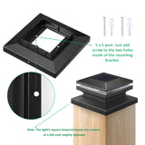 XIFEINIU Solar Post Cap Lights, 12pcs Outdoor Fence Post Lights for Patio, Deck, Pathway and Garden Decoration, LED Waterproof Warm White Post Lamp Fits 4x4 6x6 Wooden Posts
